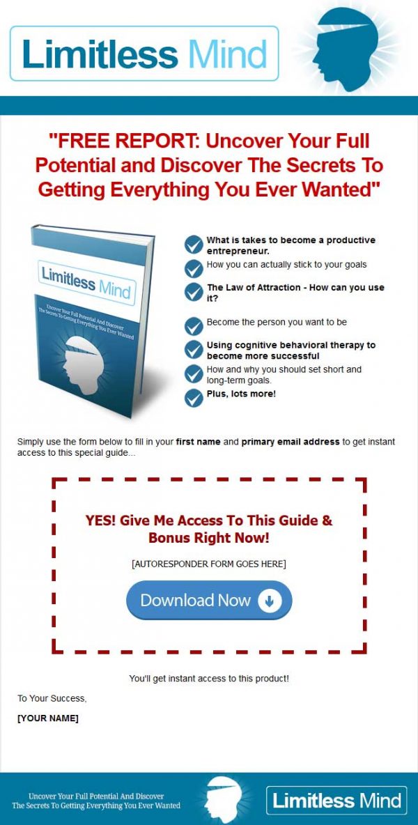 Limitless Mind Ebook with Master Resale Rights - Image 2